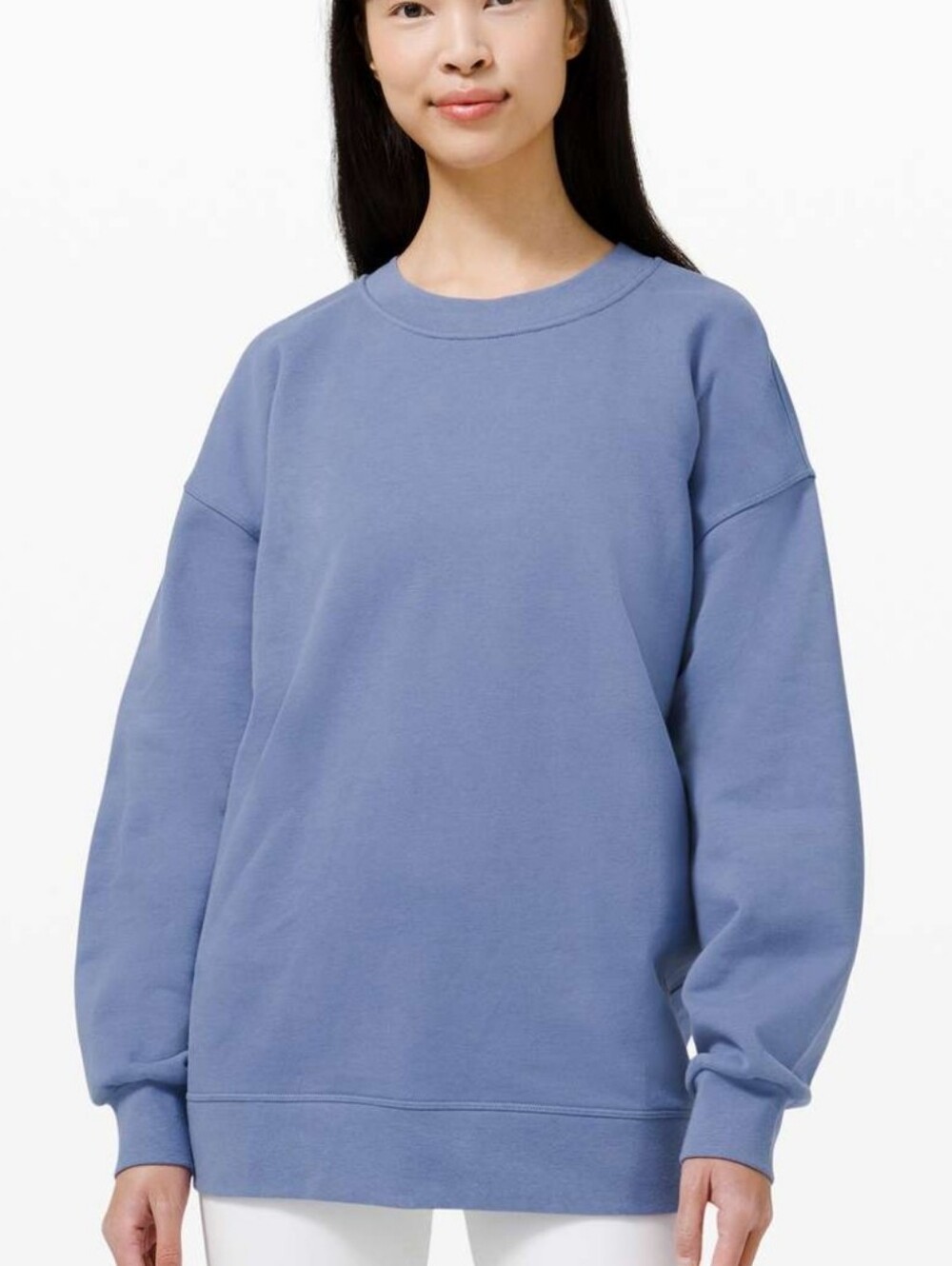 Lululemon Perfectly Oversized Crew Sweatshirt Sz 6 Lavender -blue - Picture 2 of 5